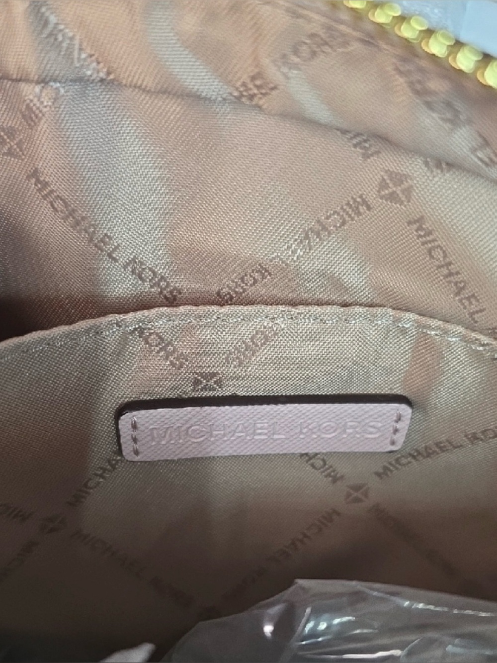 Michael Kors Pink and White Logo Crossbody Bag NWT - Picture 5 of 7